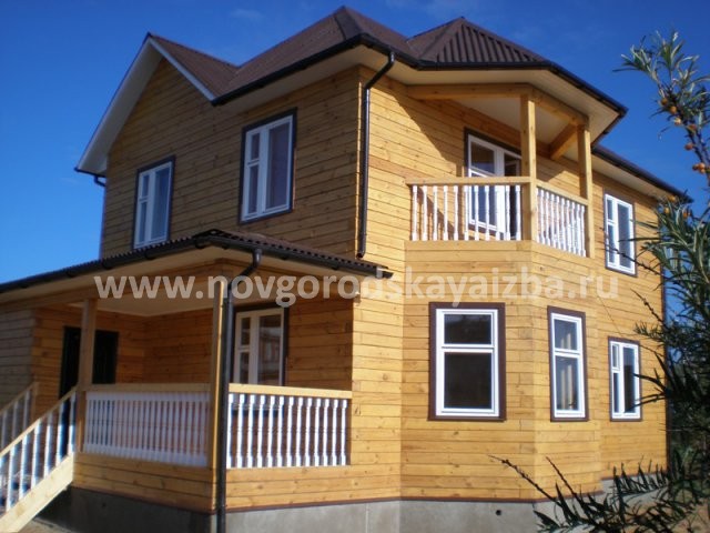 Каркасный дом под ключ 6х8 два этажа