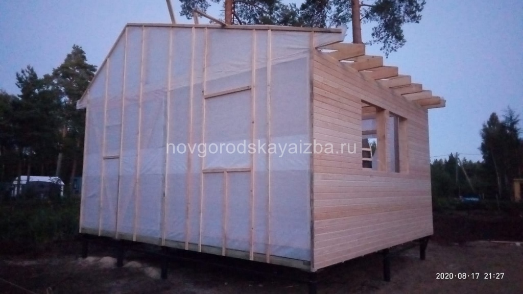 Наружная отделка каркасного дома