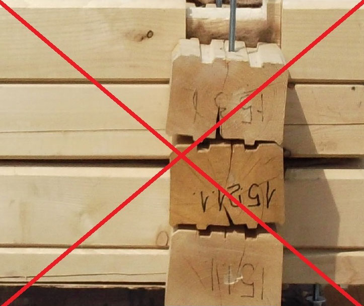 Ошибки в учтении усадки бруса